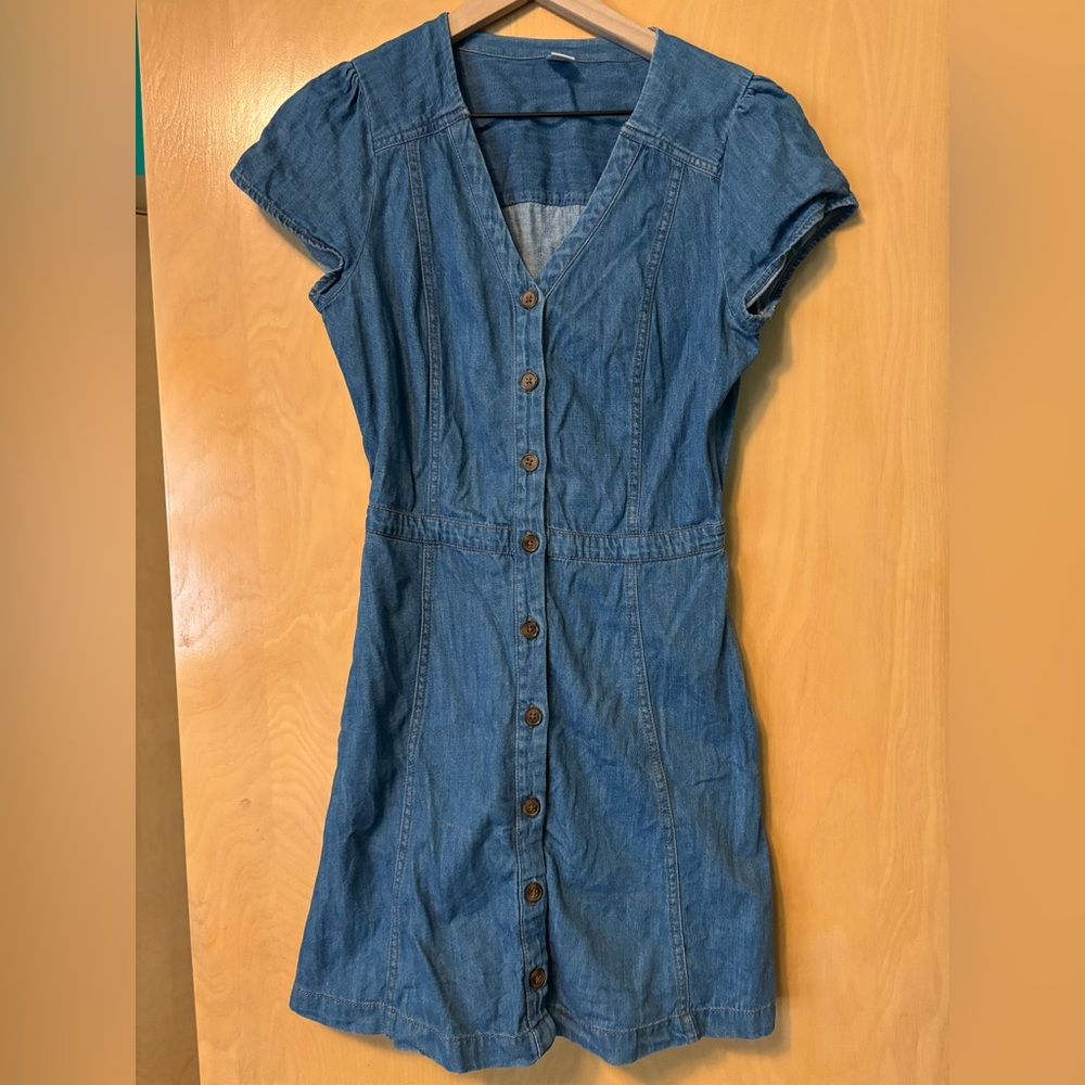 Old Navy Denim Button-Down Dress size S